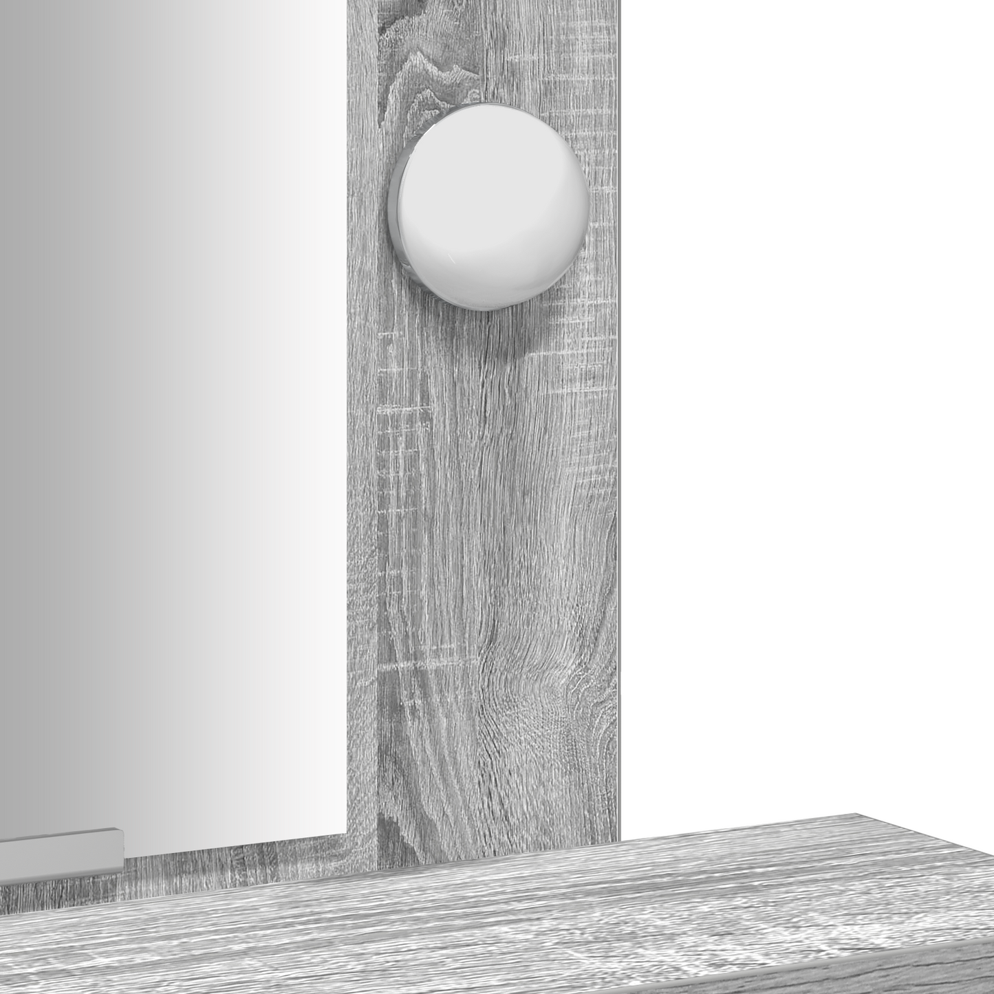 Klædeskab Med Skuffe Grå 50 X 41 X 140 Cm Konstrueret Træ