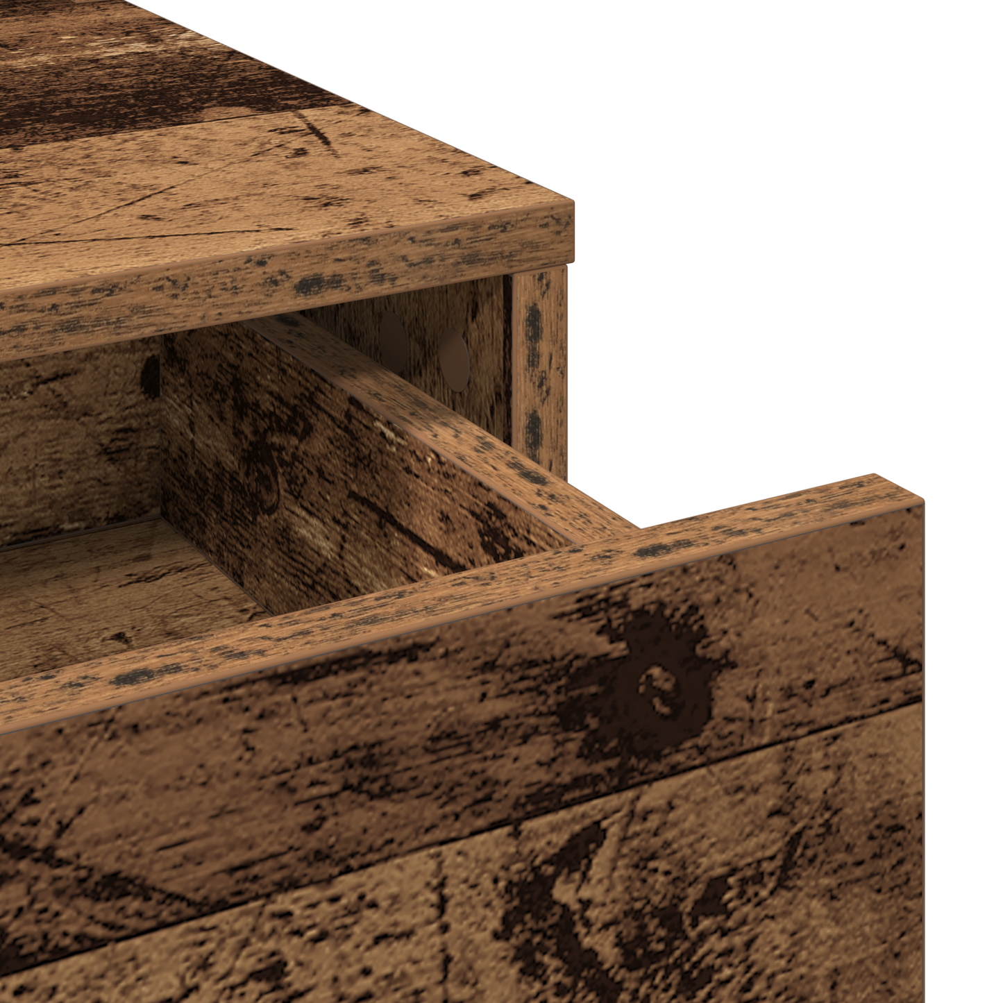 Klædeskab Med Skuffe Brun 50 X 41 X 140 Cm Konstrueret Træ