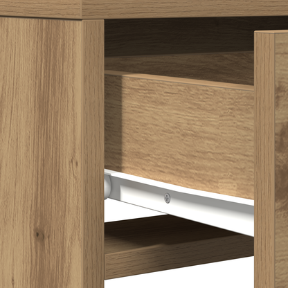 Klædeskab Med Skuffe Brun 50 X 41 X 140 Cm Konstrueret Træ