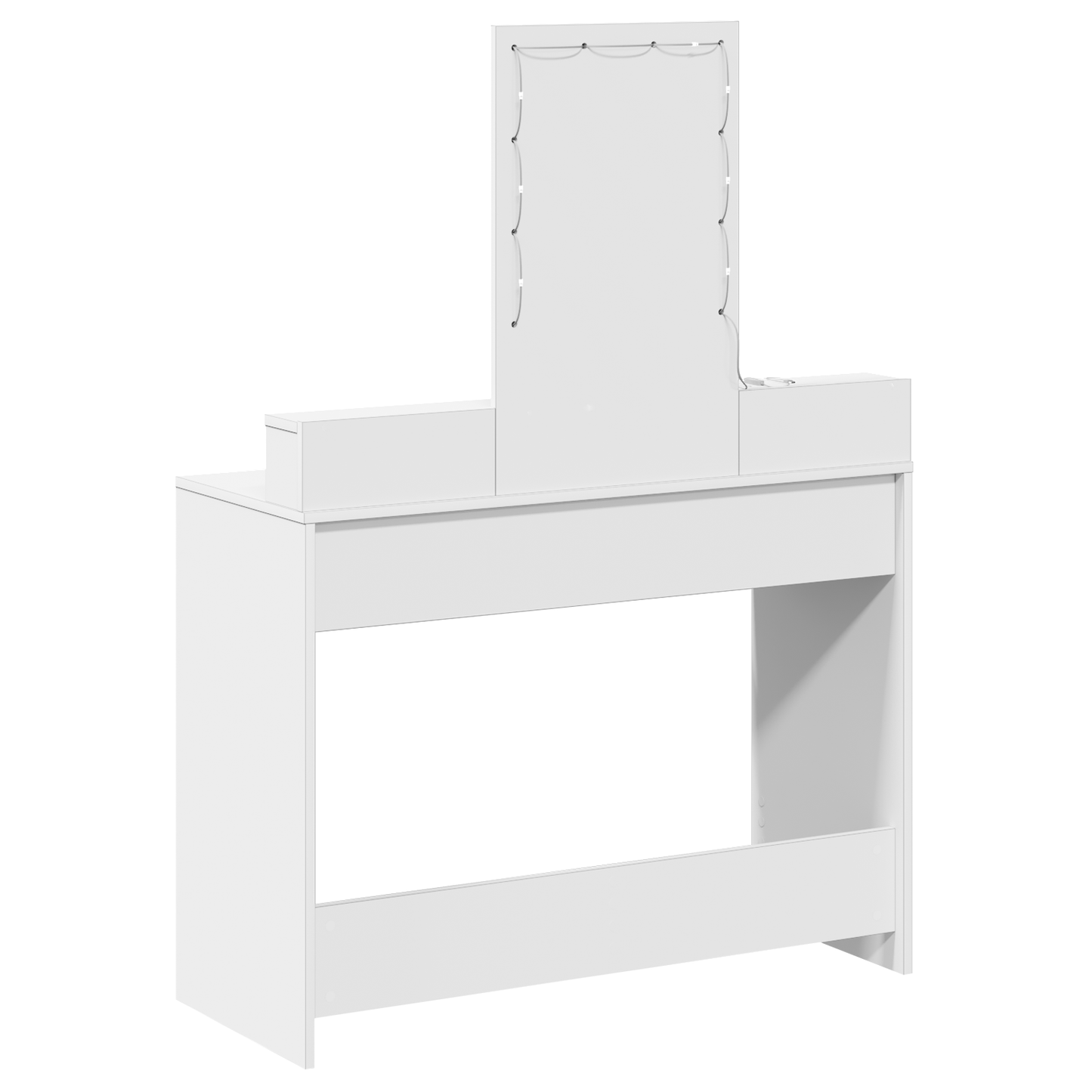 Klædeskab Med Skuffe Hvid 100 X 41 X 140 Cm Konstrueret Træ