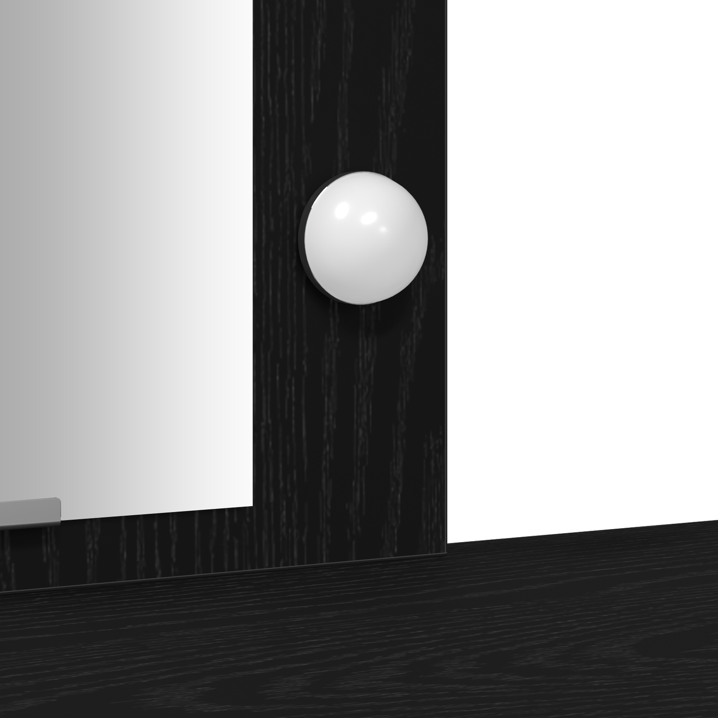 Klædeskab Med Opbevaring Sort 102 X 33 X 135 Cm Konstrueret Træ