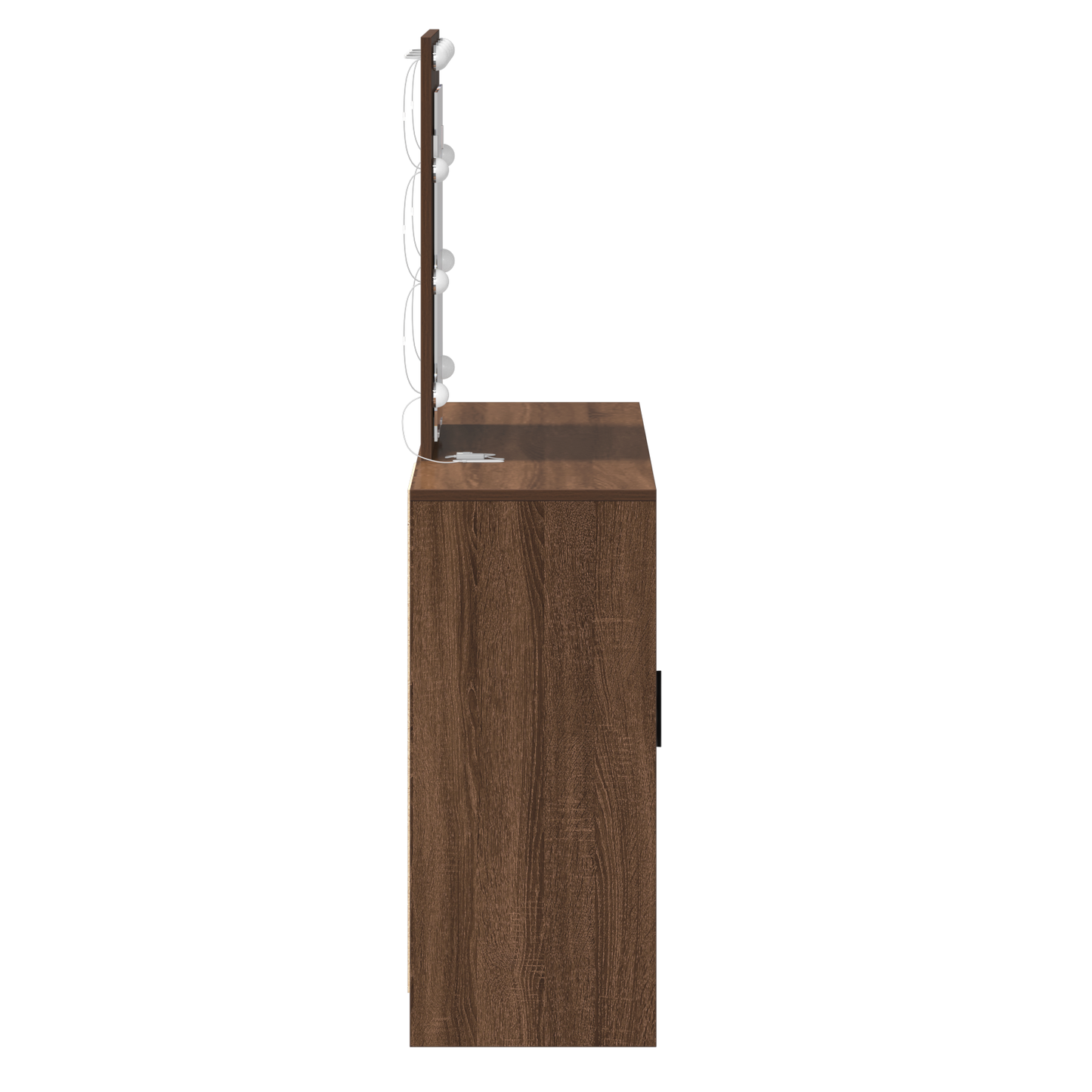 Klædeskab Med Opbevaring Brun 102 X 33 X 135 Cm Konstrueret Træ