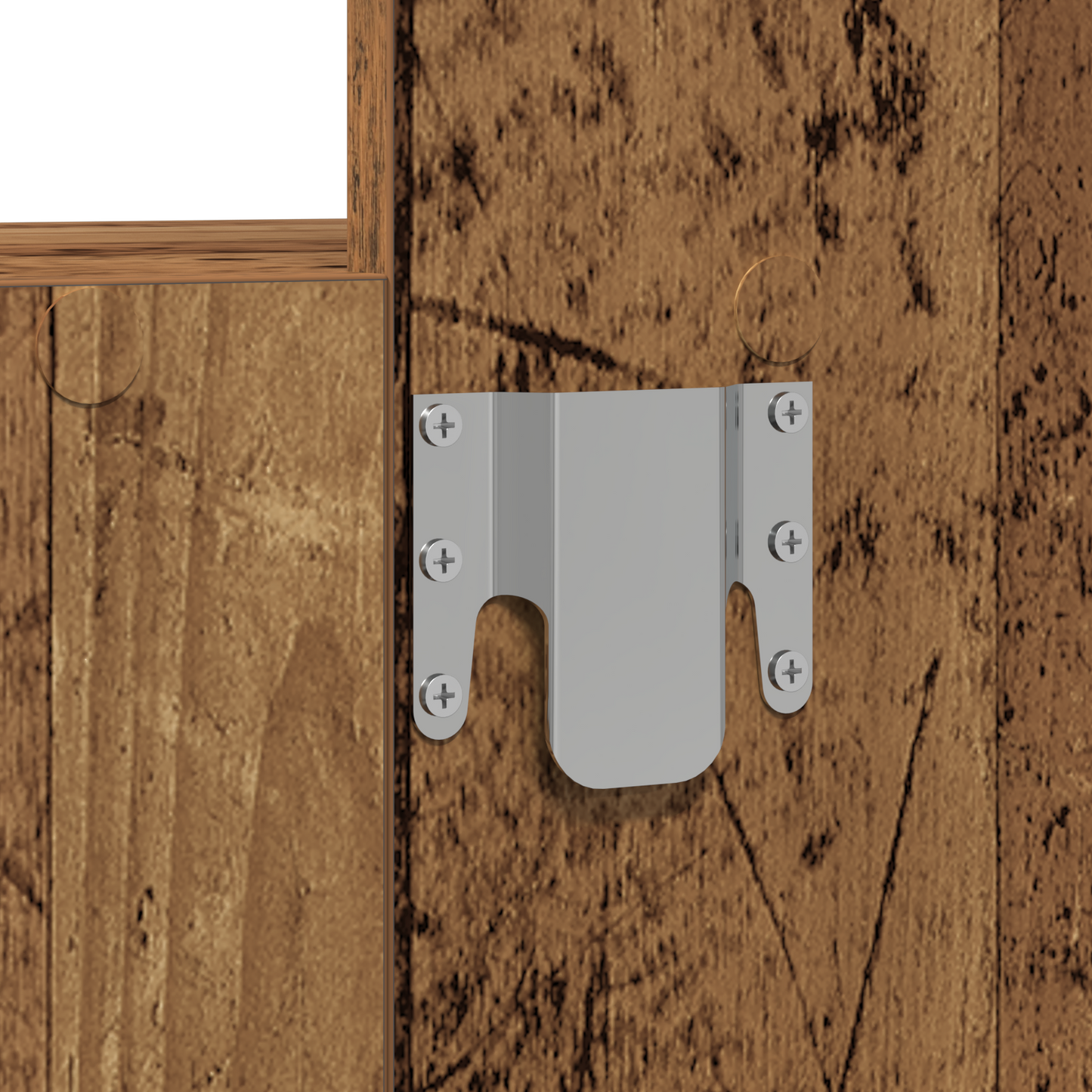 Klædeskab Med Skuffe Brun 60 X 40 X 70 Cm Konstrueret Træ