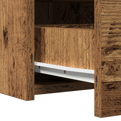 Klædeskab Med Skuffe Brun 60 X 40 X 70 Cm Konstrueret Træ