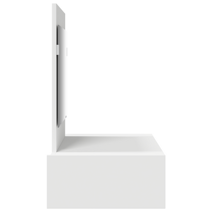 Klædeskab Med Skuffe Hvid 83 X 40 X 70 Cm Konstrueret Træ