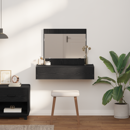 Klædeskab Med Skuffe Sort 83 X 40 X 70 Cm Konstrueret Træ