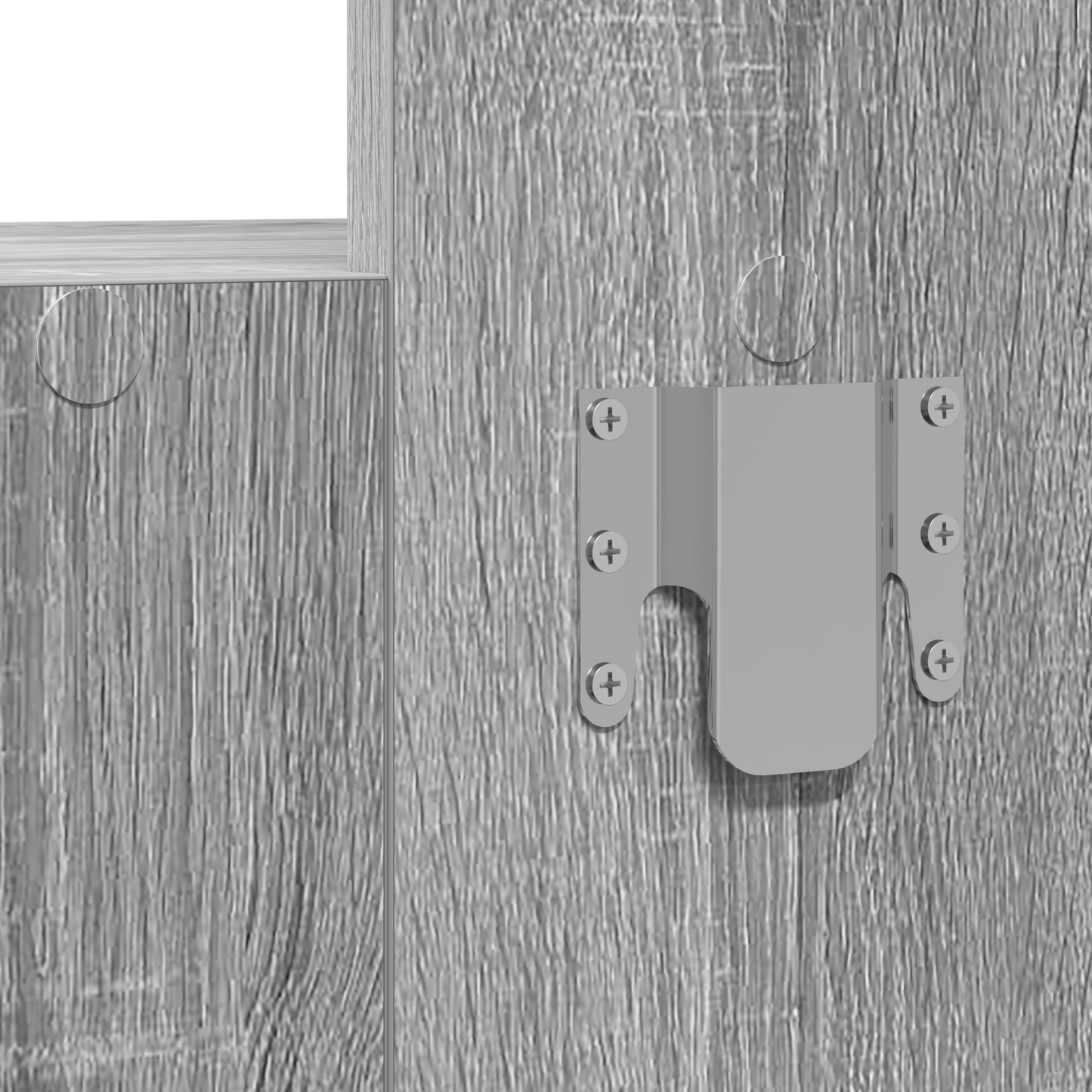 Klædeskab Med Skuffe Grå 83 X 40 X 70 Cm Konstrueret Træ