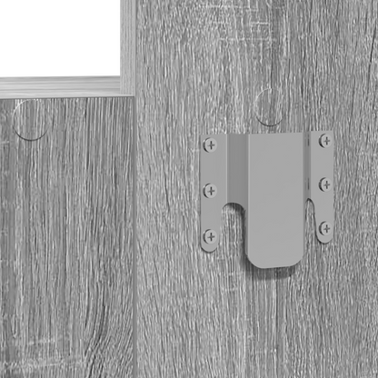 Klædeskab Med Skuffe Grå 83 X 40 X 70 Cm Konstrueret Træ