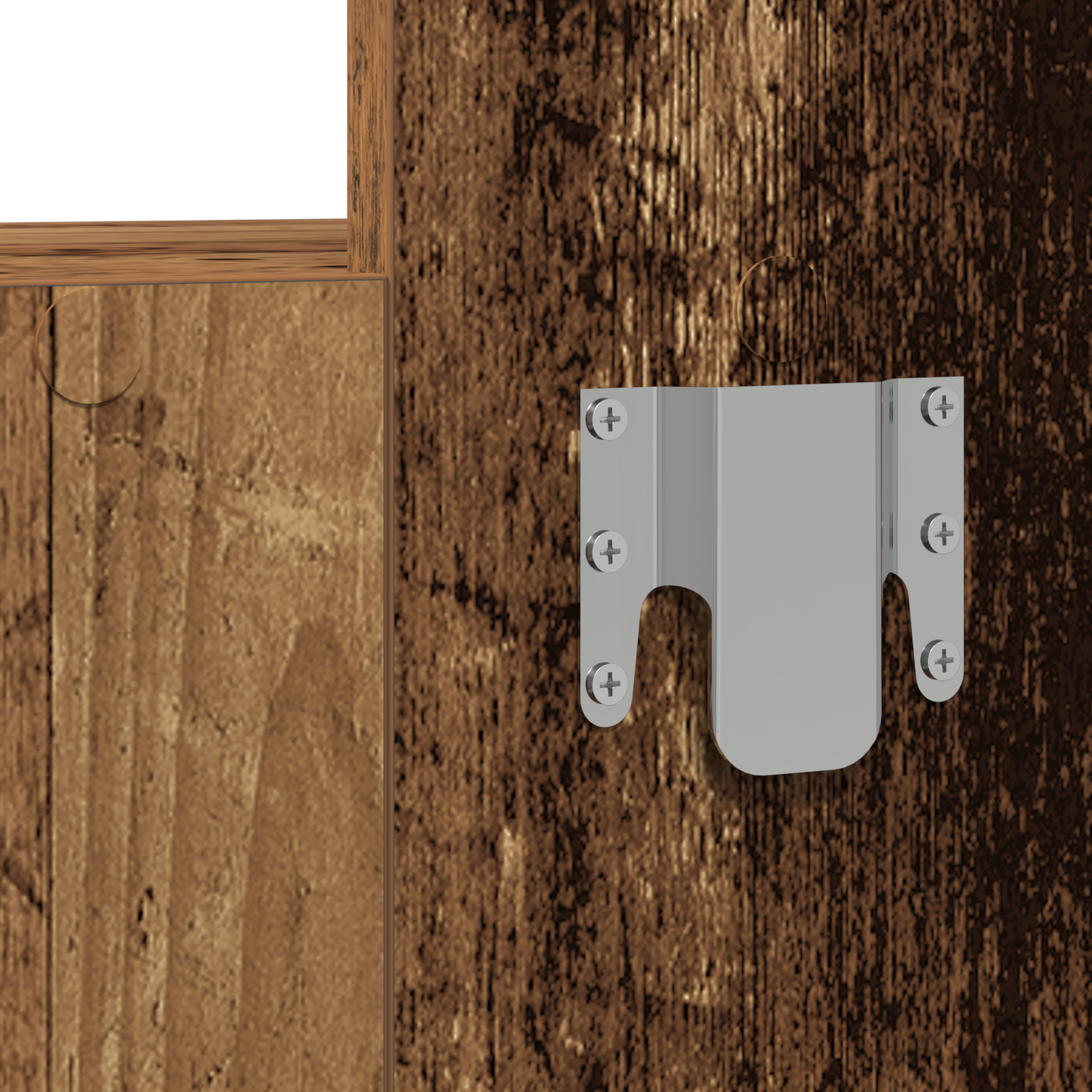 Klædeskab Med Skuffe Brun 83 X 40 X 70 Cm Konstrueret Træ