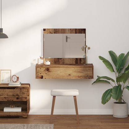 Klædeskab Med Skuffe Brun 83 X 40 X 70 Cm Konstrueret Træ