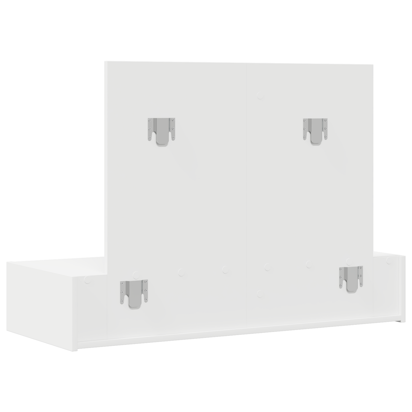 Klædeskab Med Skuffe Hvid 100 X 40 X 70 Cm Konstrueret Træ