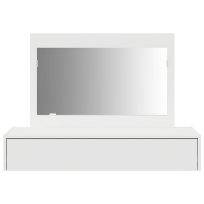 Klædeskab Med Skuffe Hvid 100 X 40 X 70 Cm Konstrueret Træ