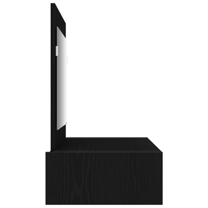 Klædeskab Med Skuffe Sort 100 X 40 X 70 Cm Konstrueret Træ