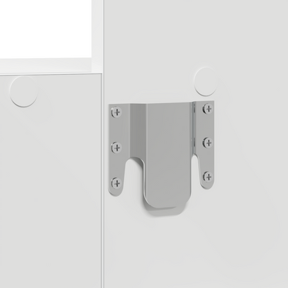 Klædeskab Med Skuffe Hvid 60 X 40 X 70 Cm Konstrueret Træ