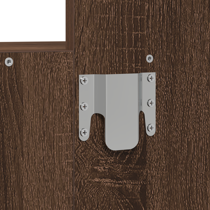 Klædeskab Med Skuffe Brun 60 X 40 X 70 Cm Konstrueret Træ