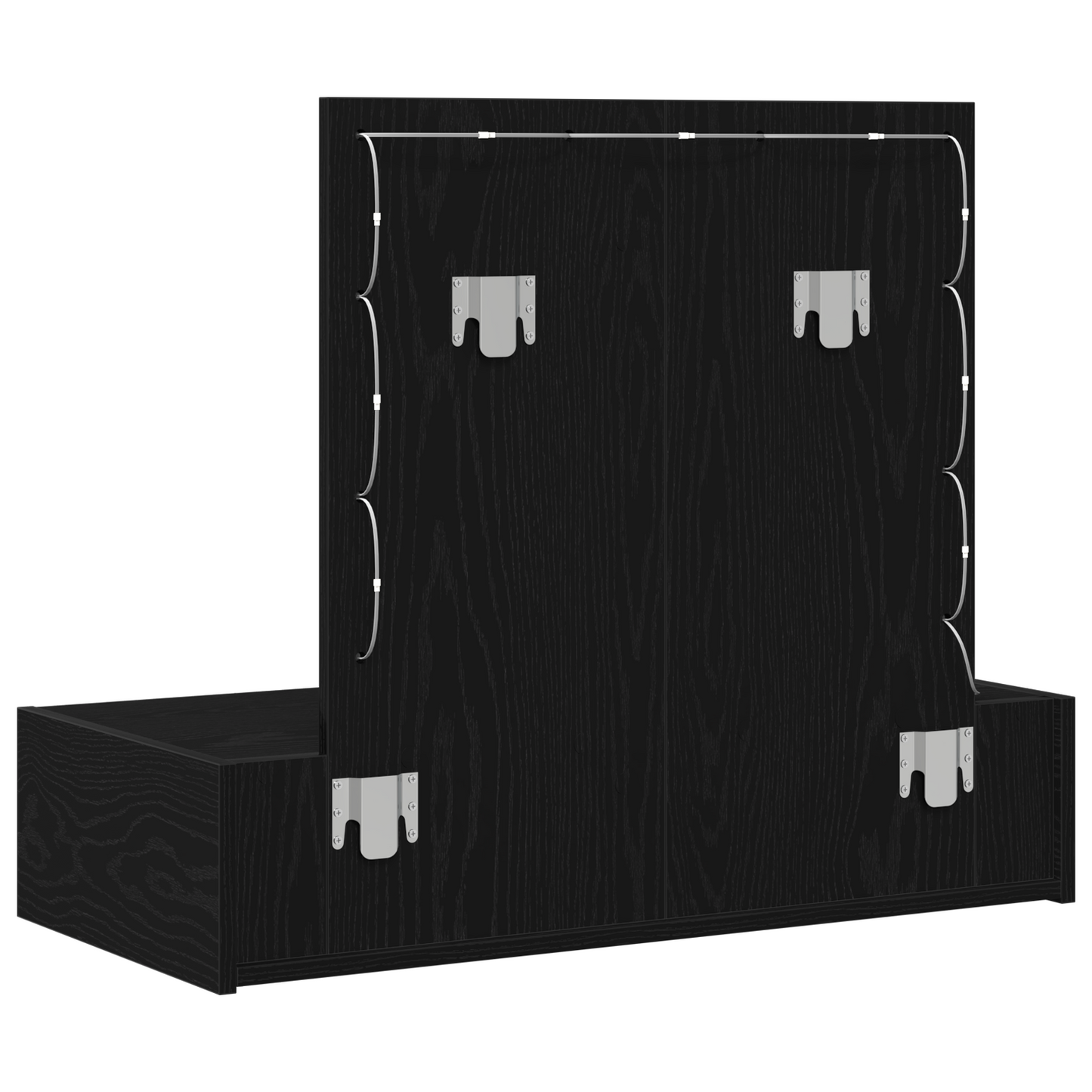 Klædeskab Med Skuffe Sort 83 X 40 X 70 Cm Konstrueret Træ