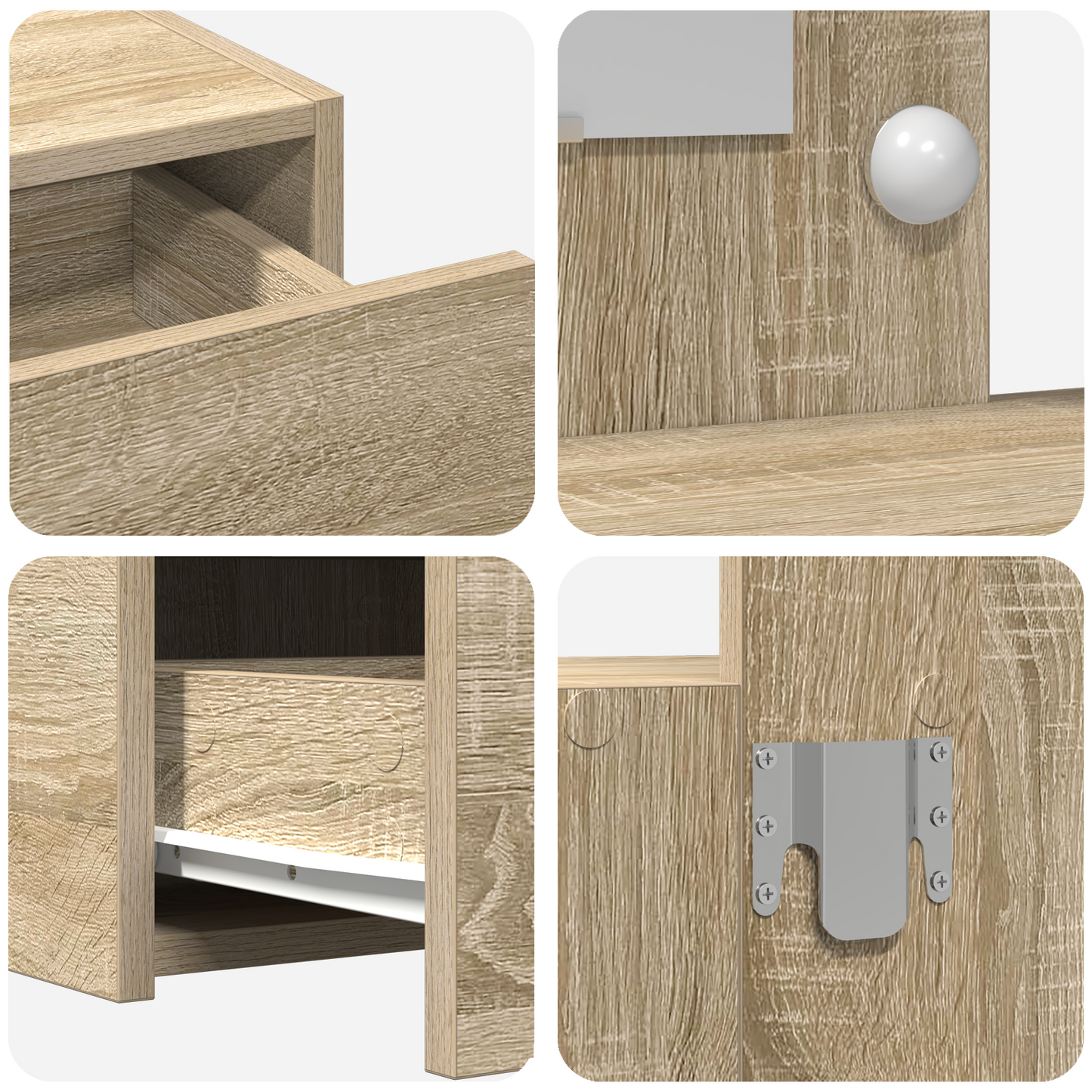 Klædeskab Med Skuffe Brun 83 X 40 X 70 Cm Konstrueret Træ