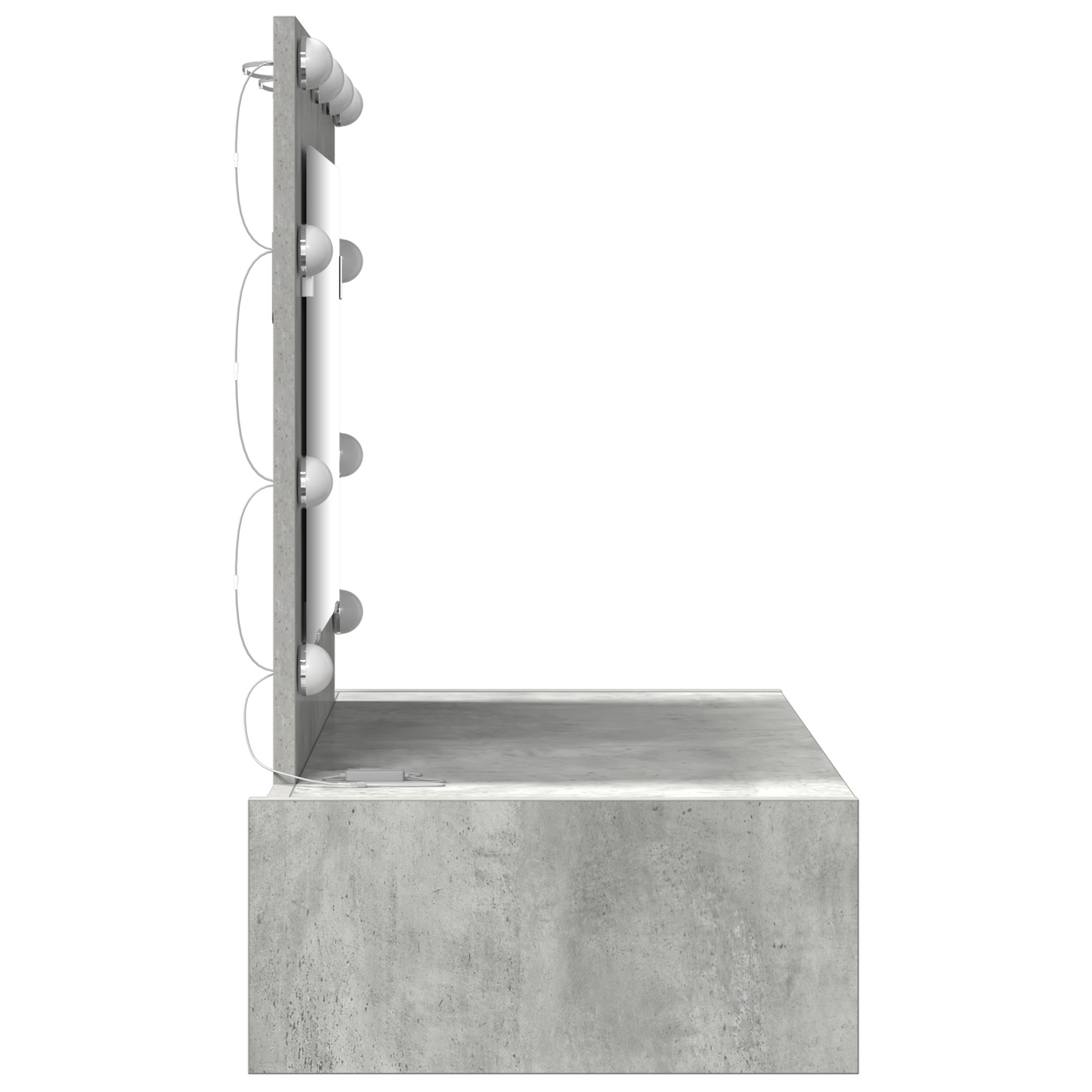 Klædeskab Med Skuffe Grå 83 X 40 X 70 Cm Konstrueret Træ