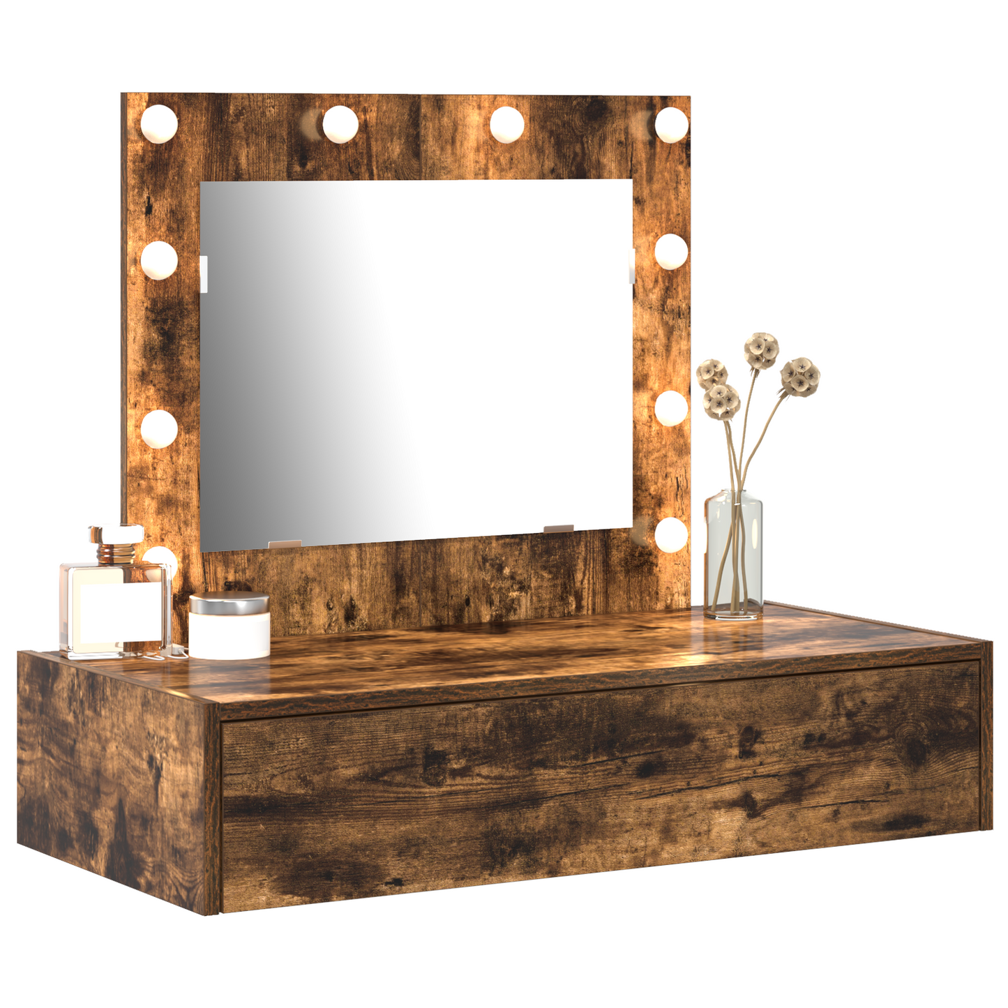 Klædeskab Med Skuffe Brun 83 X 40 X 70 Cm Konstrueret Træ