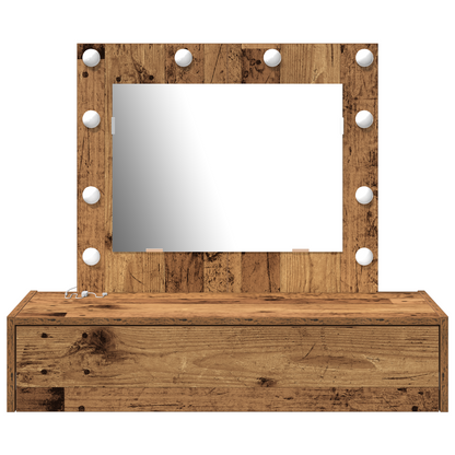 Klædeskab Med Skuffe Brun 83 X 40 X 70 Cm Konstrueret Træ