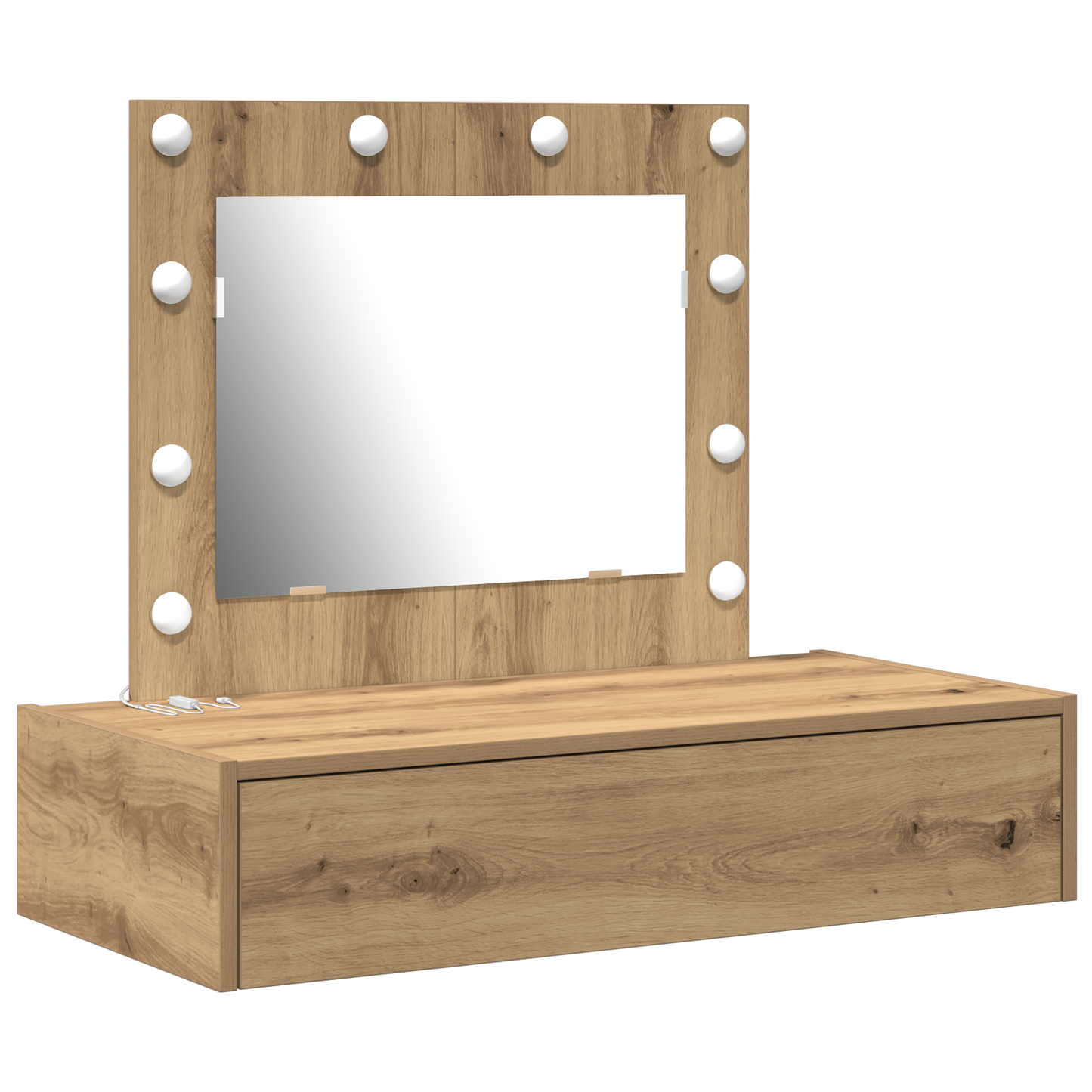 Klædeskab Med Skuffe Brun 83 X 40 X 70 Cm Konstrueret Træ