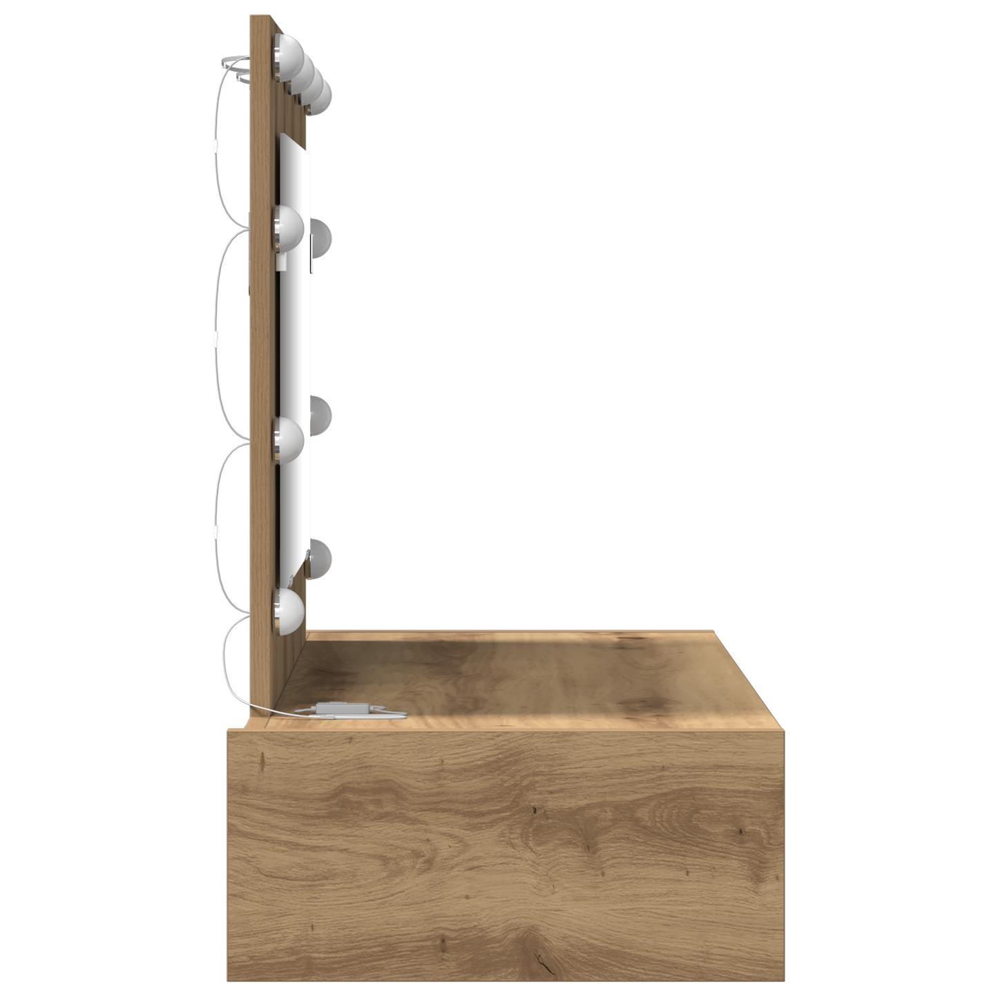 Klædeskab Med Skuffe Brun 83 X 40 X 70 Cm Konstrueret Træ