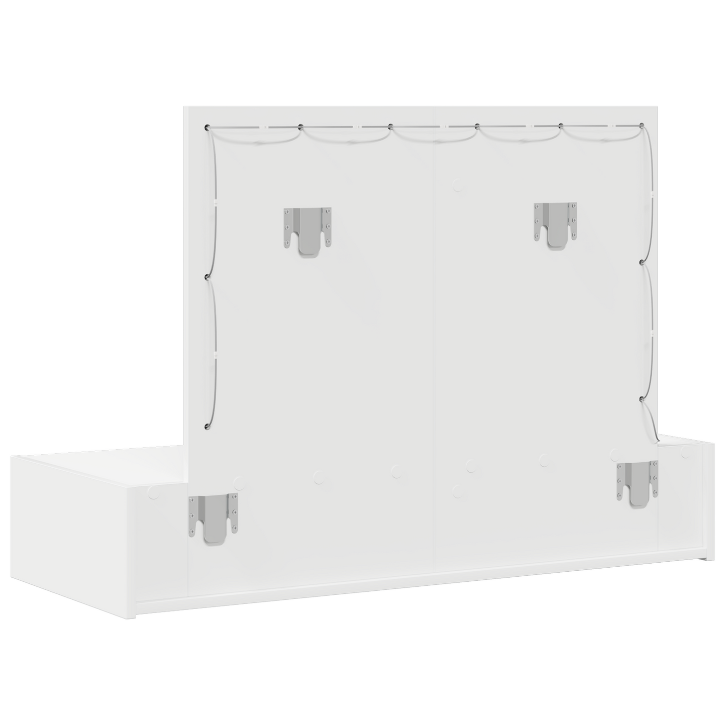 Klædeskab Med Skuffe Hvid 100 X 40 X 70 Cm Konstrueret Træ