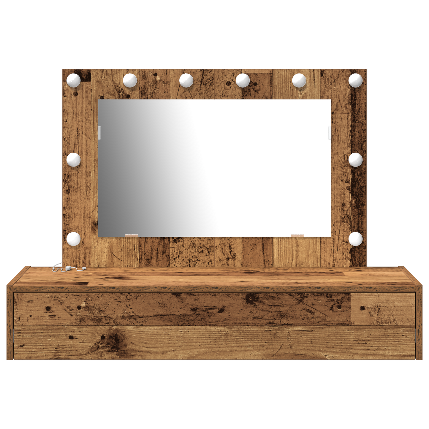 Klædeskab Med Skuffe Brun 100 X 40 X 70 Cm Konstrueret Træ