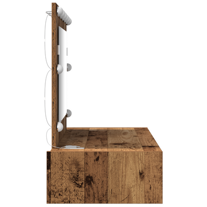 Klædeskab Med Skuffe Brun 100 X 40 X 70 Cm Konstrueret Træ