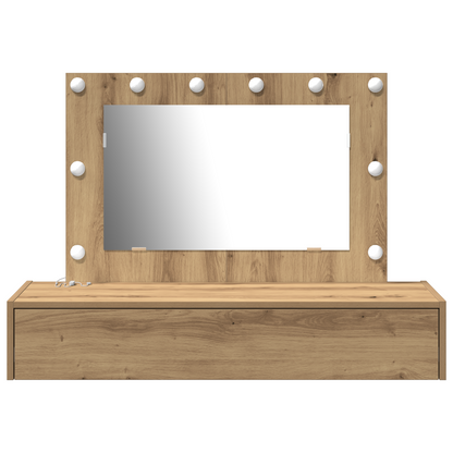 Klædeskab Med Skuffe Brun 100 X 40 X 70 Cm Konstrueret Træ