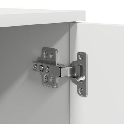 Opbevaringsskab Hvid 118X41X40 Cm Lavet Af Træ