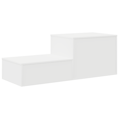 Opbevaringsskab Hvid 118X41X40 Cm Lavet Af Træ