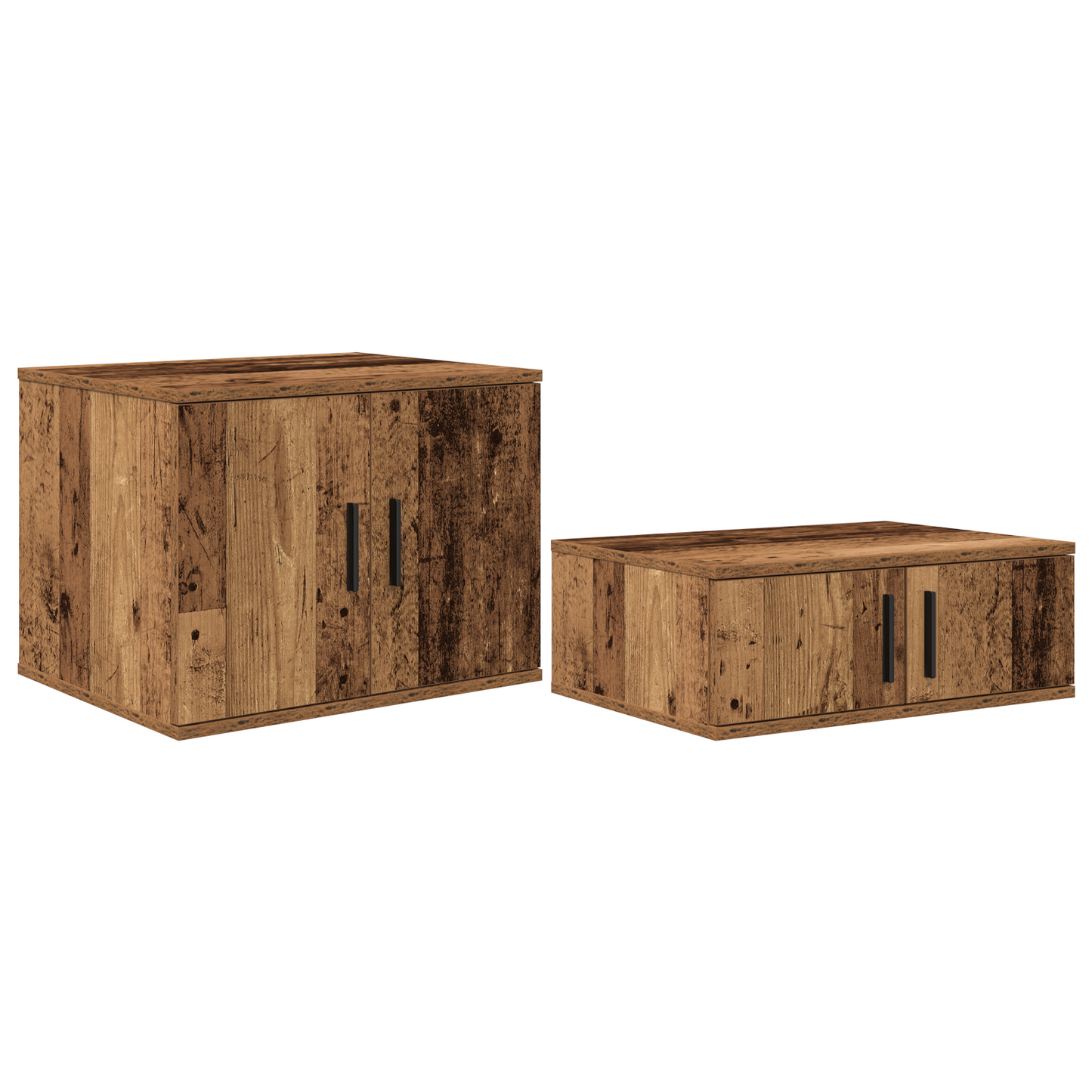 Opbevaringsskab I Gammelt Træ 118X41X40 Cm, Lavet Af Ingeniørtræ