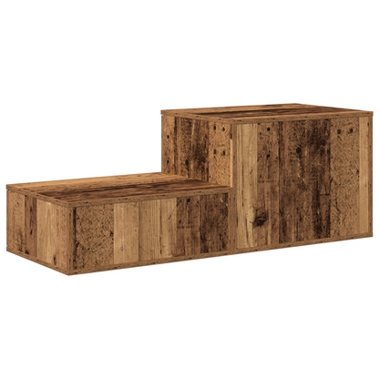 Opbevaringsskab I Gammelt Træ 118X41X40 Cm, Lavet Af Ingeniørtræ