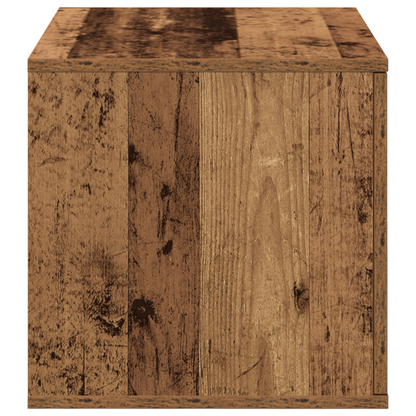 Opbevaringsskab I Gammelt Træ 118X41X40 Cm, Lavet Af Ingeniørtræ