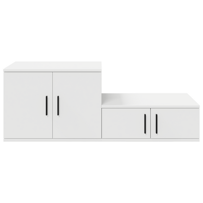 Opbevaringsskab Hvid 108X41X40 Cm Bølgeplade