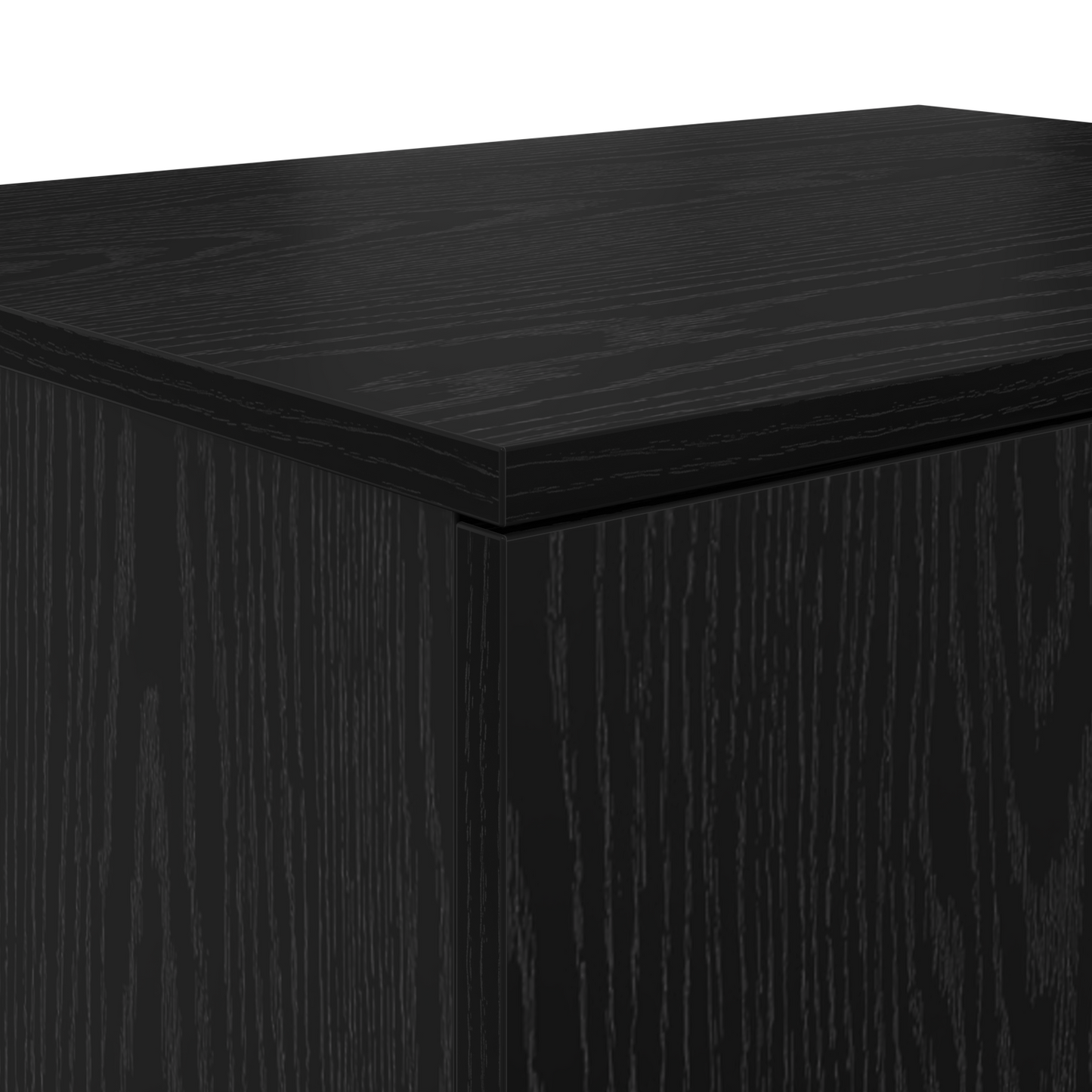 Opbevaringsskab Sort 108X41X40 Cm - Lavet Af Træ