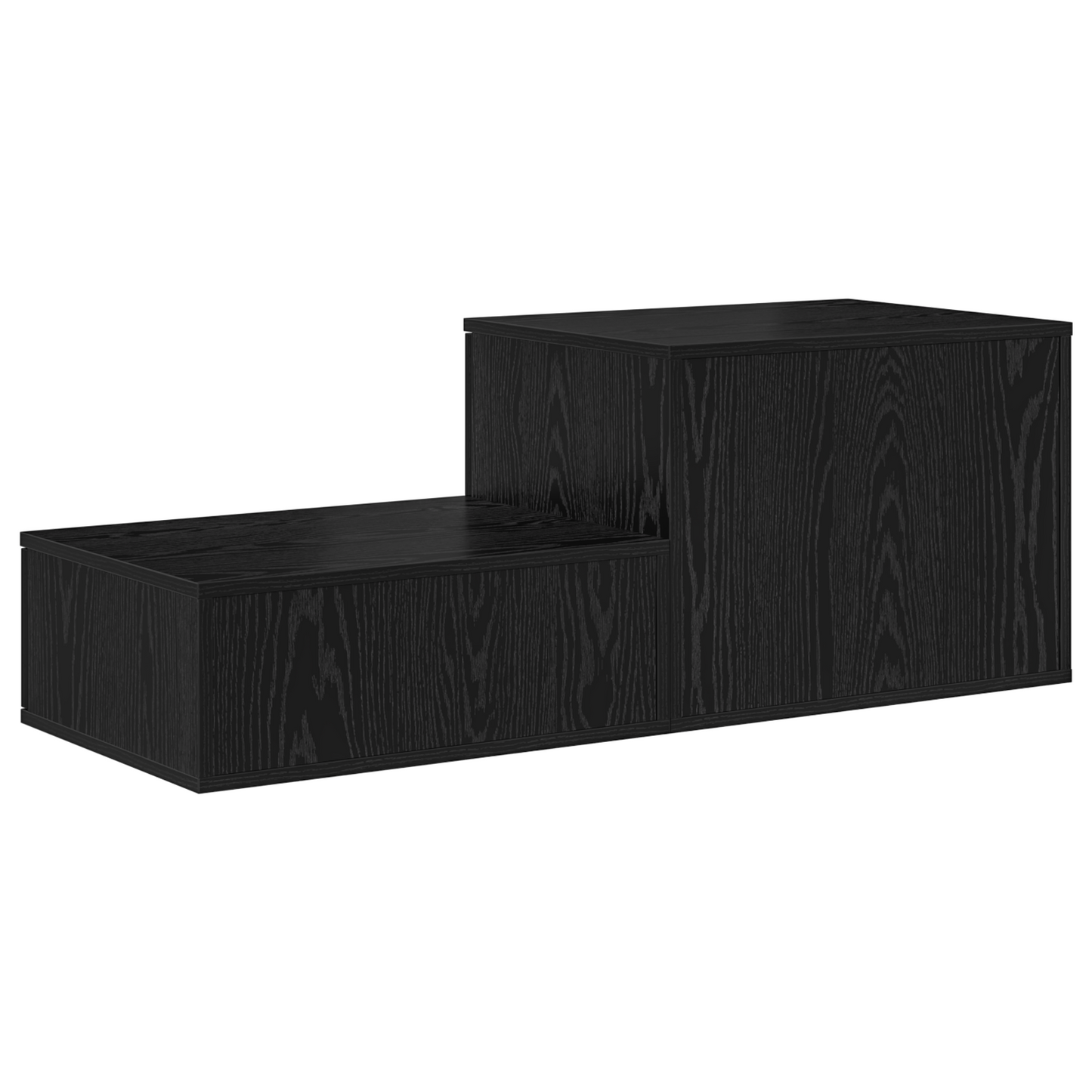 Opbevaringsskab Sort 108X41X40 Cm - Lavet Af Træ