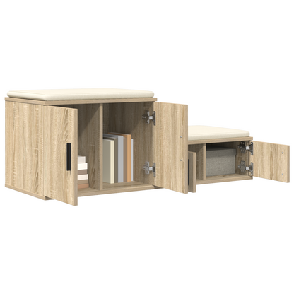 Opbevaringsskab Sonoma Eg 108X41X40 Cm Lavet Af Konstrueret Træ