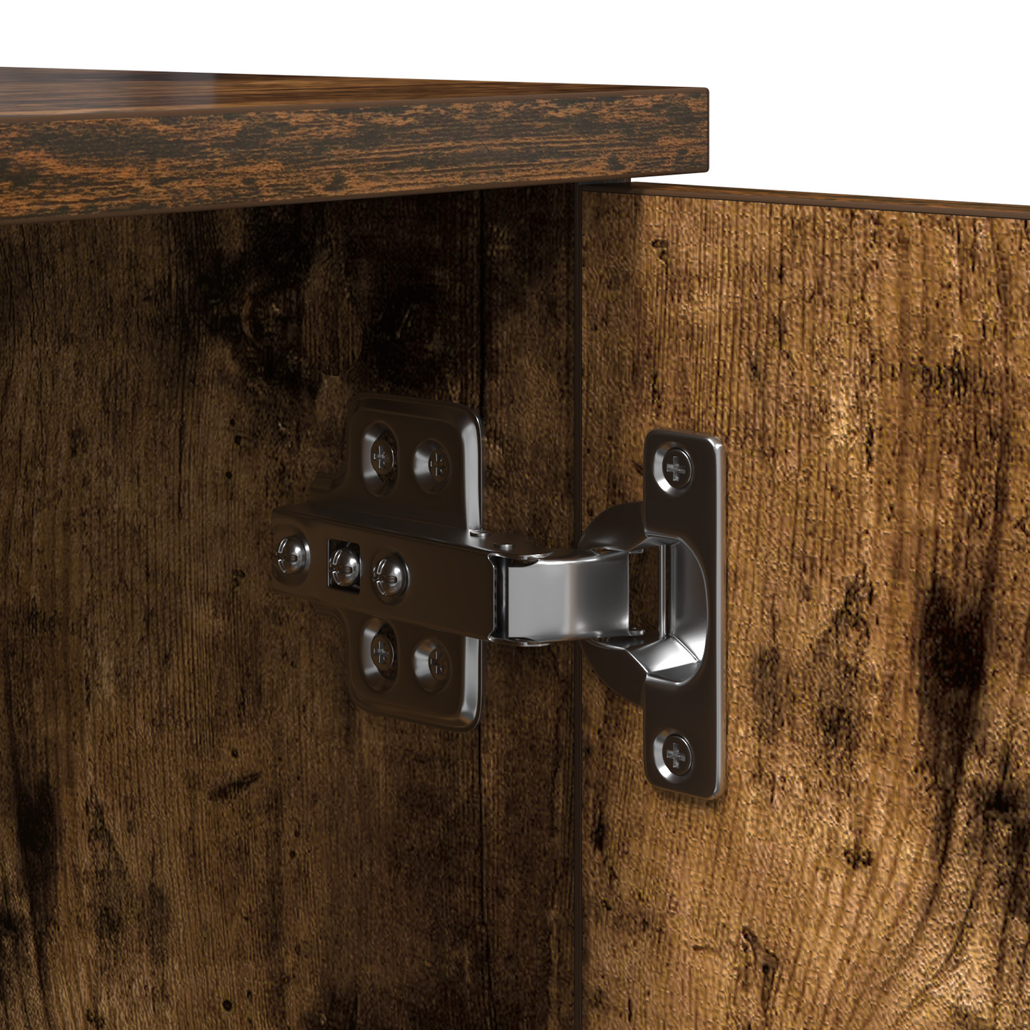 Opbevaringsskab Røget Eg 108X41X40 Cm Ingeniørtræ