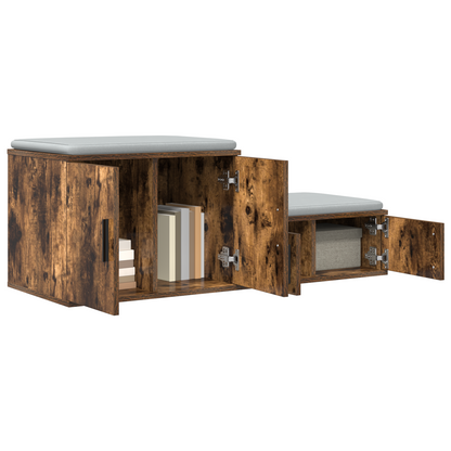 Opbevaringsskab Røget Eg 108X41X40 Cm Ingeniørtræ
