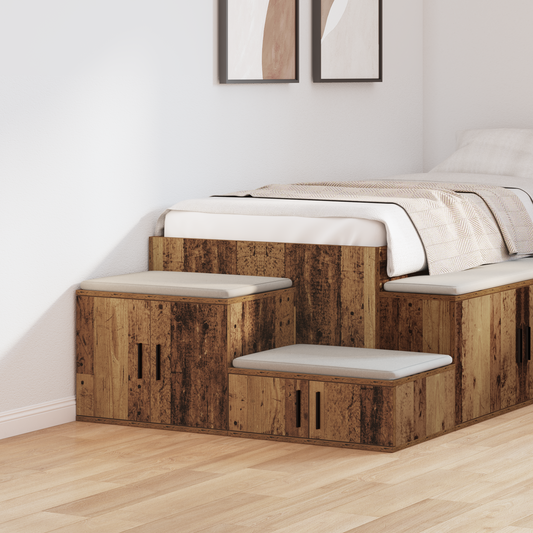 Opbevaringsskab I Gammelt Træ 103X41X40 Cm Ingeniørtræ