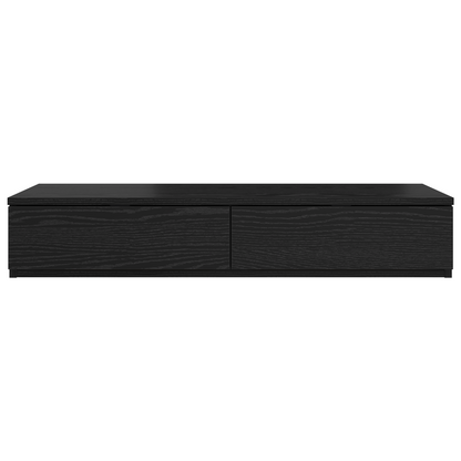Sengeskuffer Sort 100X36,5X16,5 Cm Træ