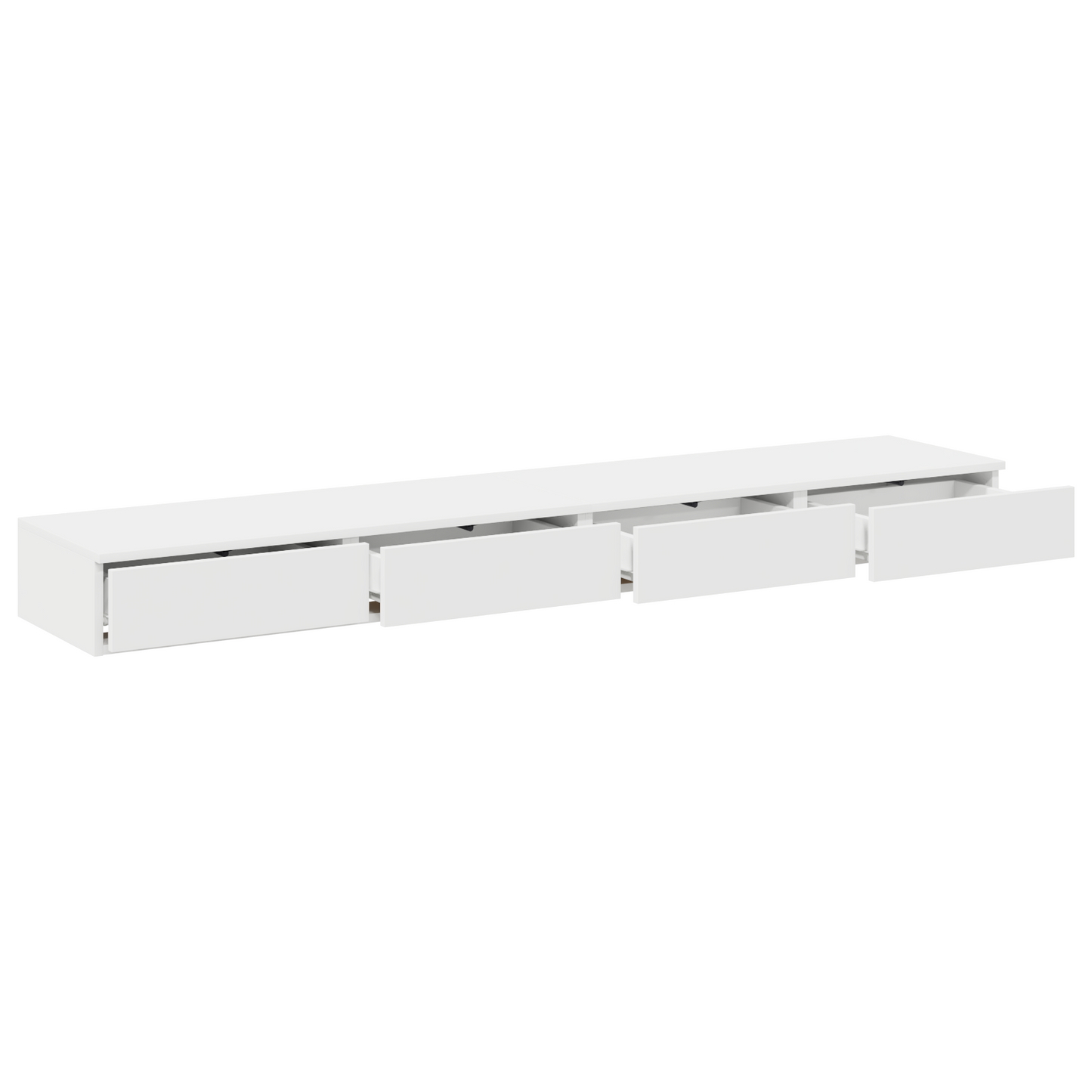 Sengeskuffer Hvid 200X36,5X16,5 Cm Konstrueret Træ