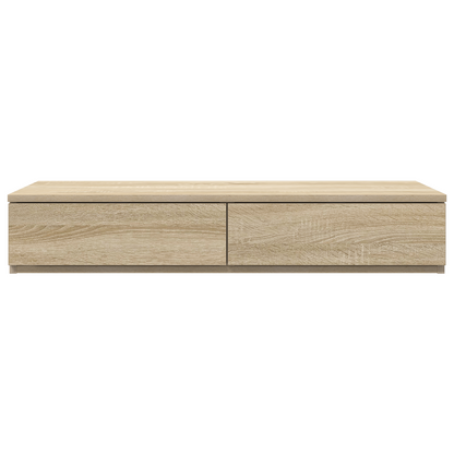 Sengeskuffer Sonoma Eg 80X36,5X16,5 Cm Konstrueret Træ