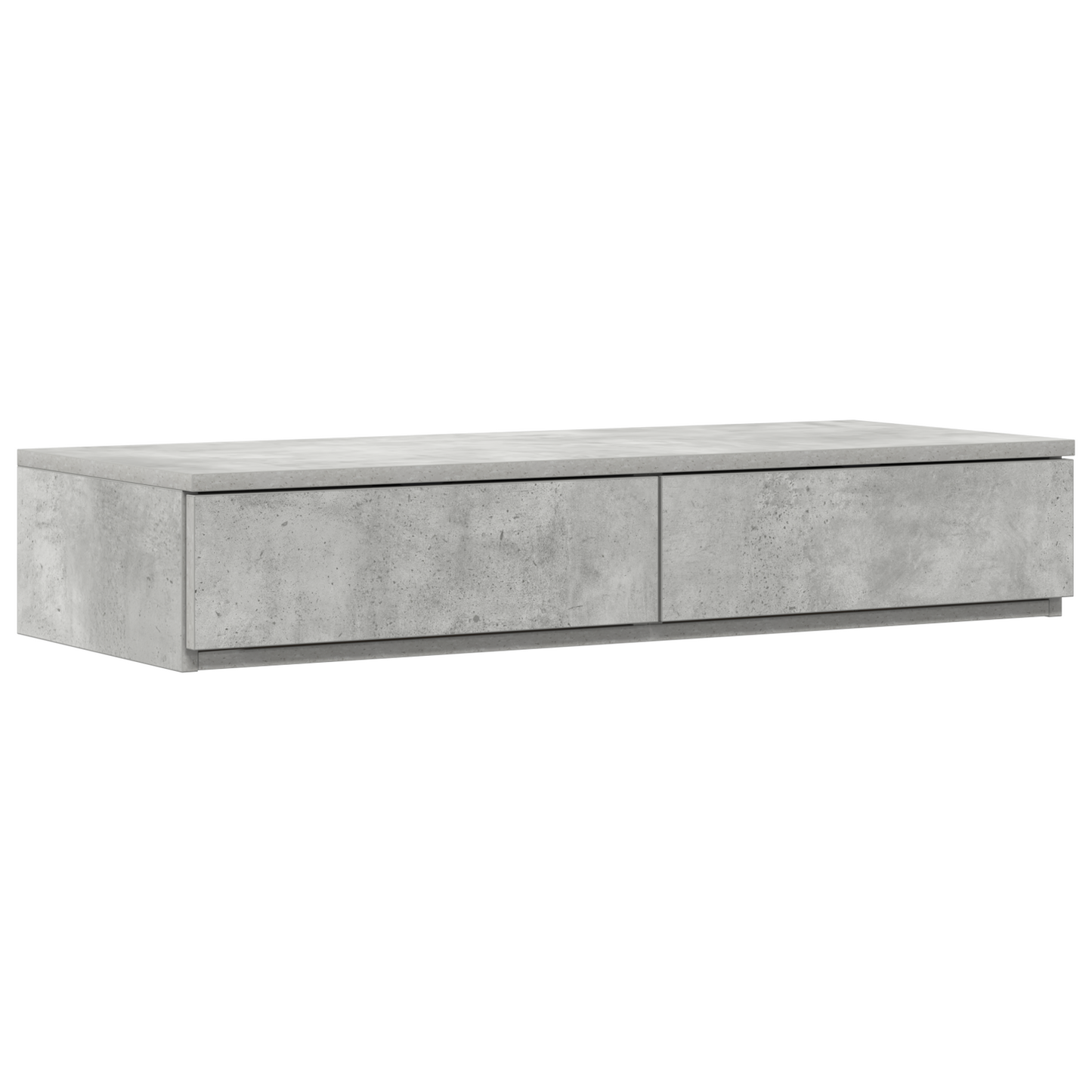 Senge Skuffer Beton Grå 80X36,5X16,5 Cm Konstrueret Træ