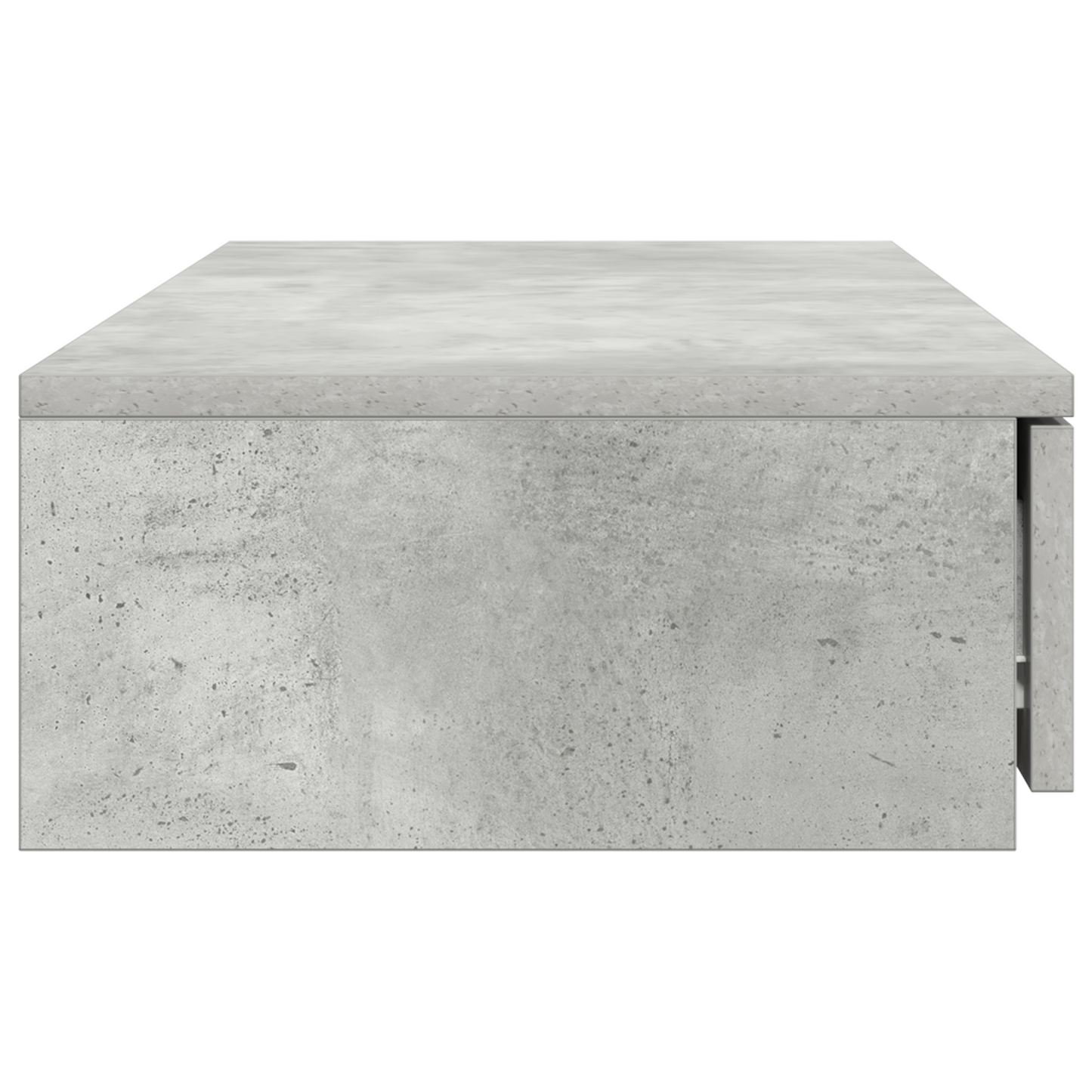 Senge Skuffer Beton Grå 80X36,5X16,5 Cm Konstrueret Træ