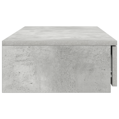 Senge Skuffer Beton Grå 80X36,5X16,5 Cm Konstrueret Træ
