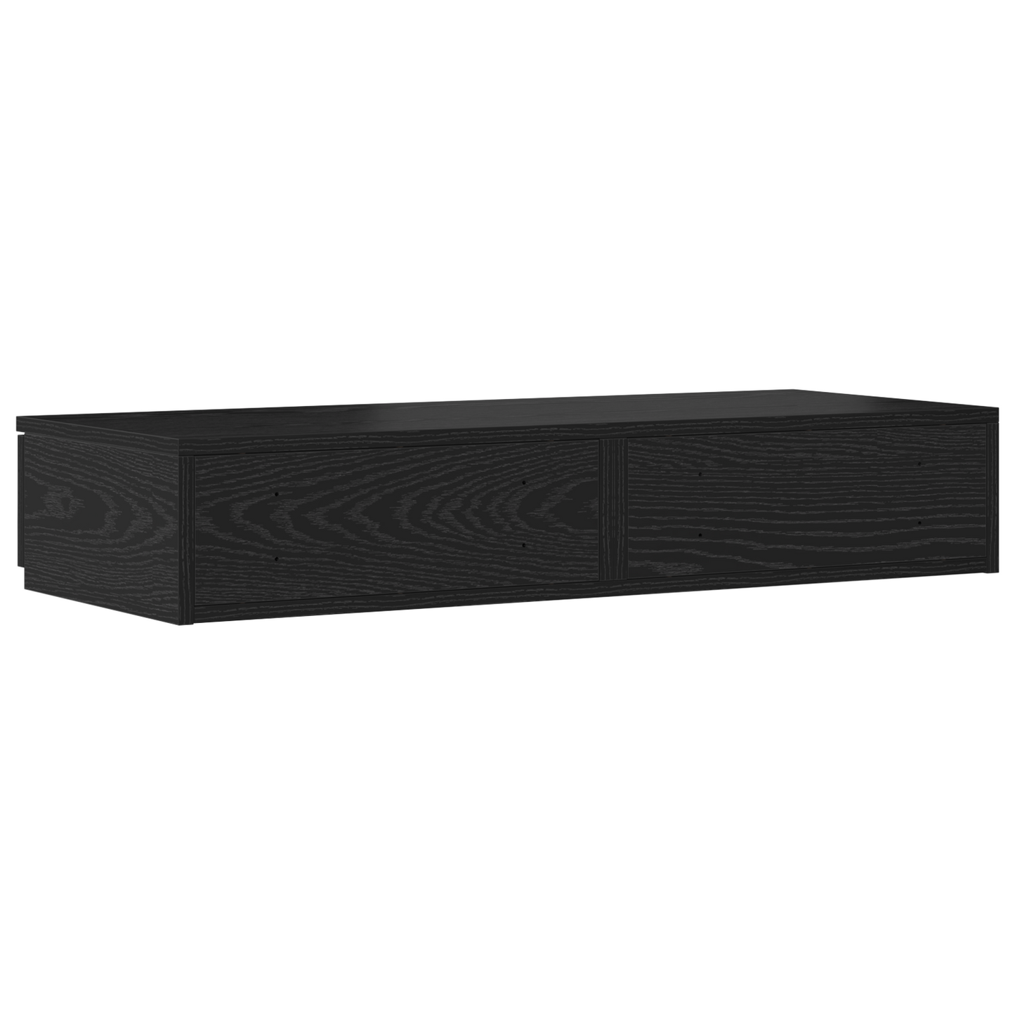 Sengeskuffer Sort 90X36,5X16,5 Cm Ingeniørtræ