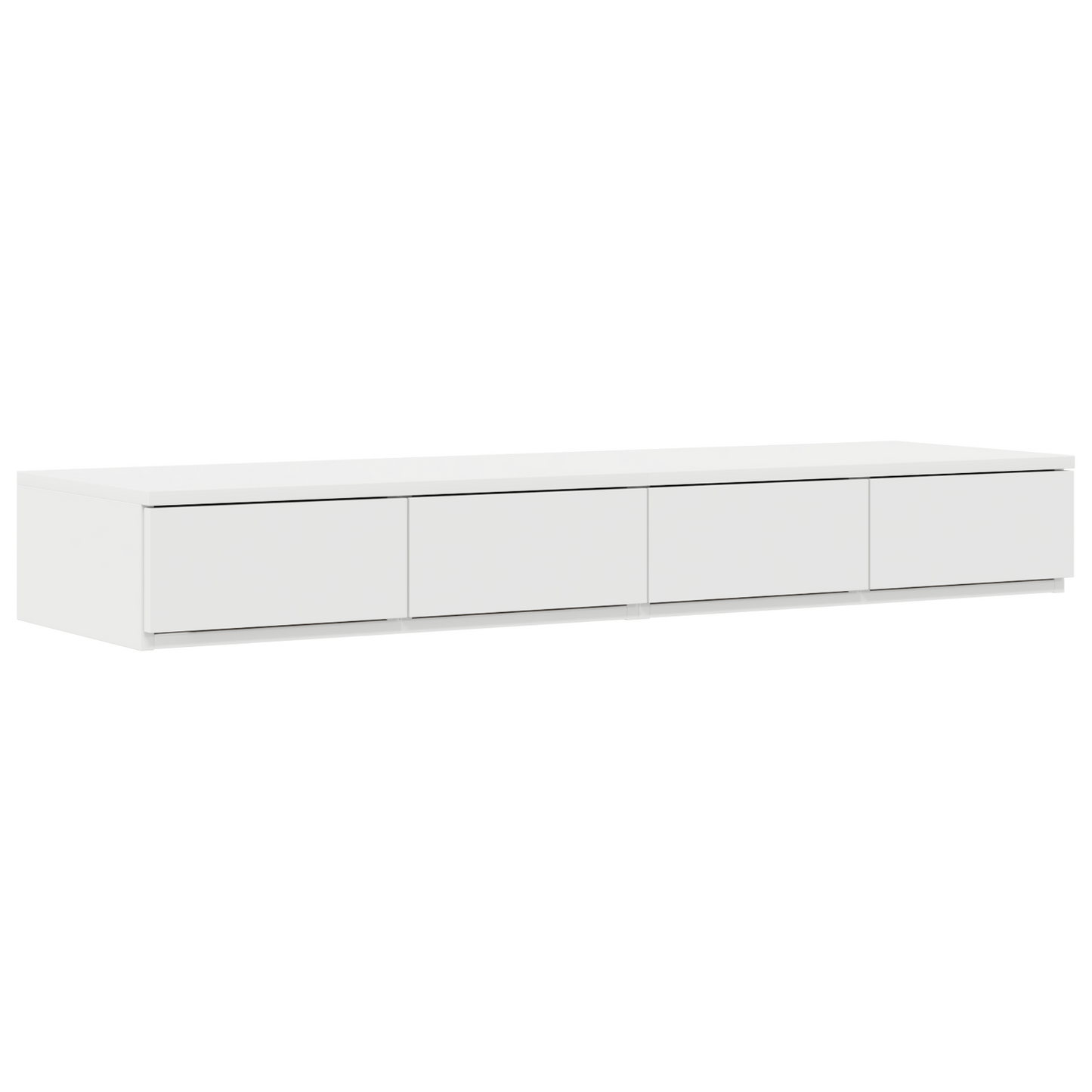 Sengeskuffer Hvid 120X36,5X16,5 Cm Konstrueret Træ